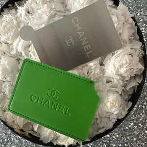 Chanel beauty Green mirror with protective cover